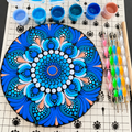 Ustvarjalni DOT MANDALA paket – modra